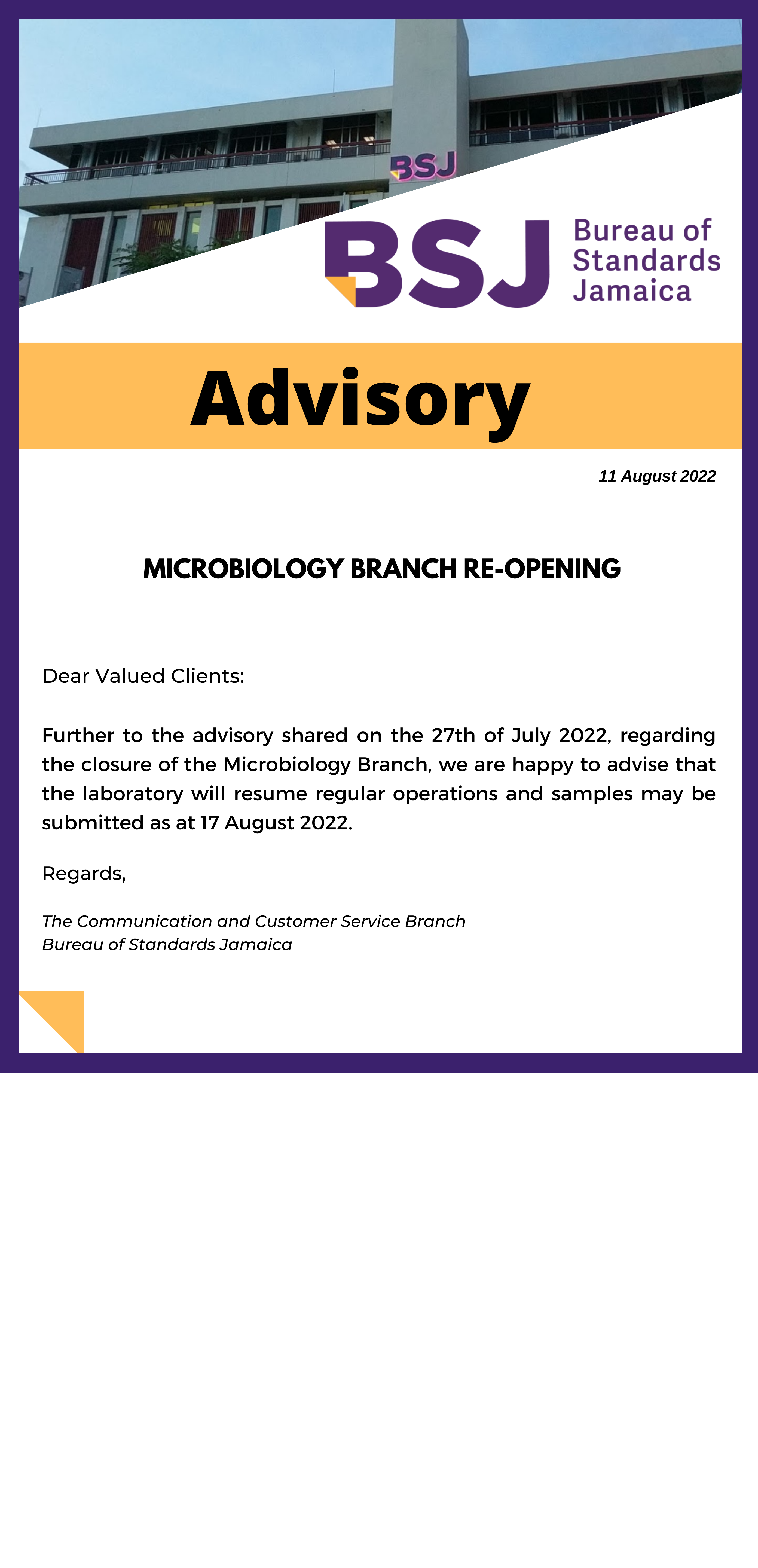 microbiology-re-opening-17-august-2022-bureau-of-standards-jamaica